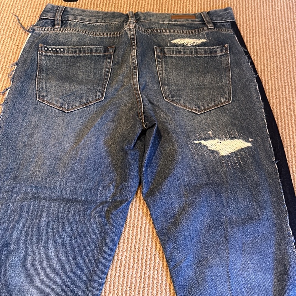 Blanknyc Crop Girlfriend Patchwork Distressed Cro… - image 7